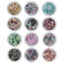 Nail Art Confetti Set 12 colori